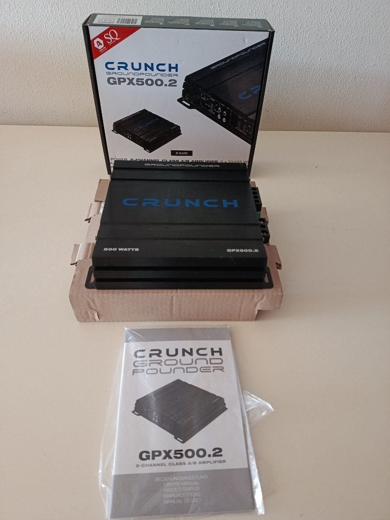 Crunch GroundPounder GPX500.2, Auto diversen, Ophalen, Zo goed als nieuw
