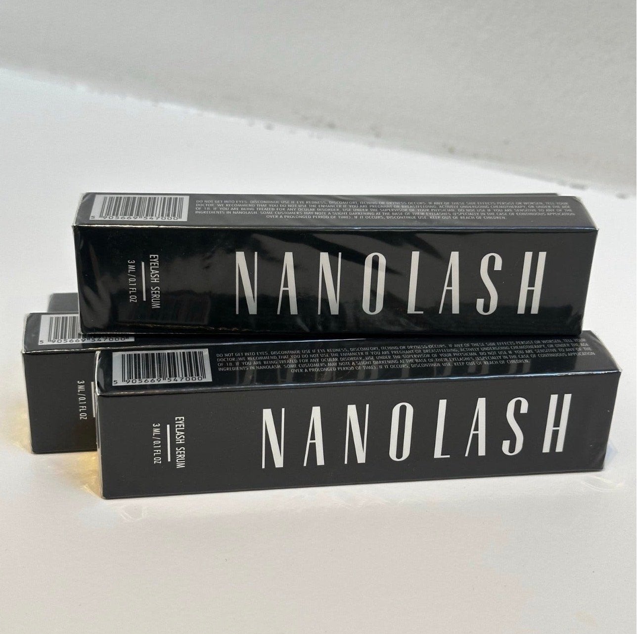Nanolash Eyelash Serum - Voor langere en vollere wimpers, Ogen, Verzenden, Zwart, Nieuw