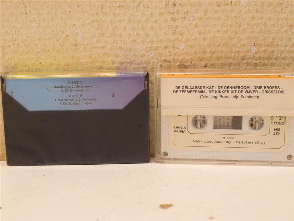 4 Cassettebandjes met sprookjes 51627, Cd's en Dvd's, Cassettebandjes, Ophalen of Verzenden, Gebruikt, Kinderen en Jeugd, 1 bandje