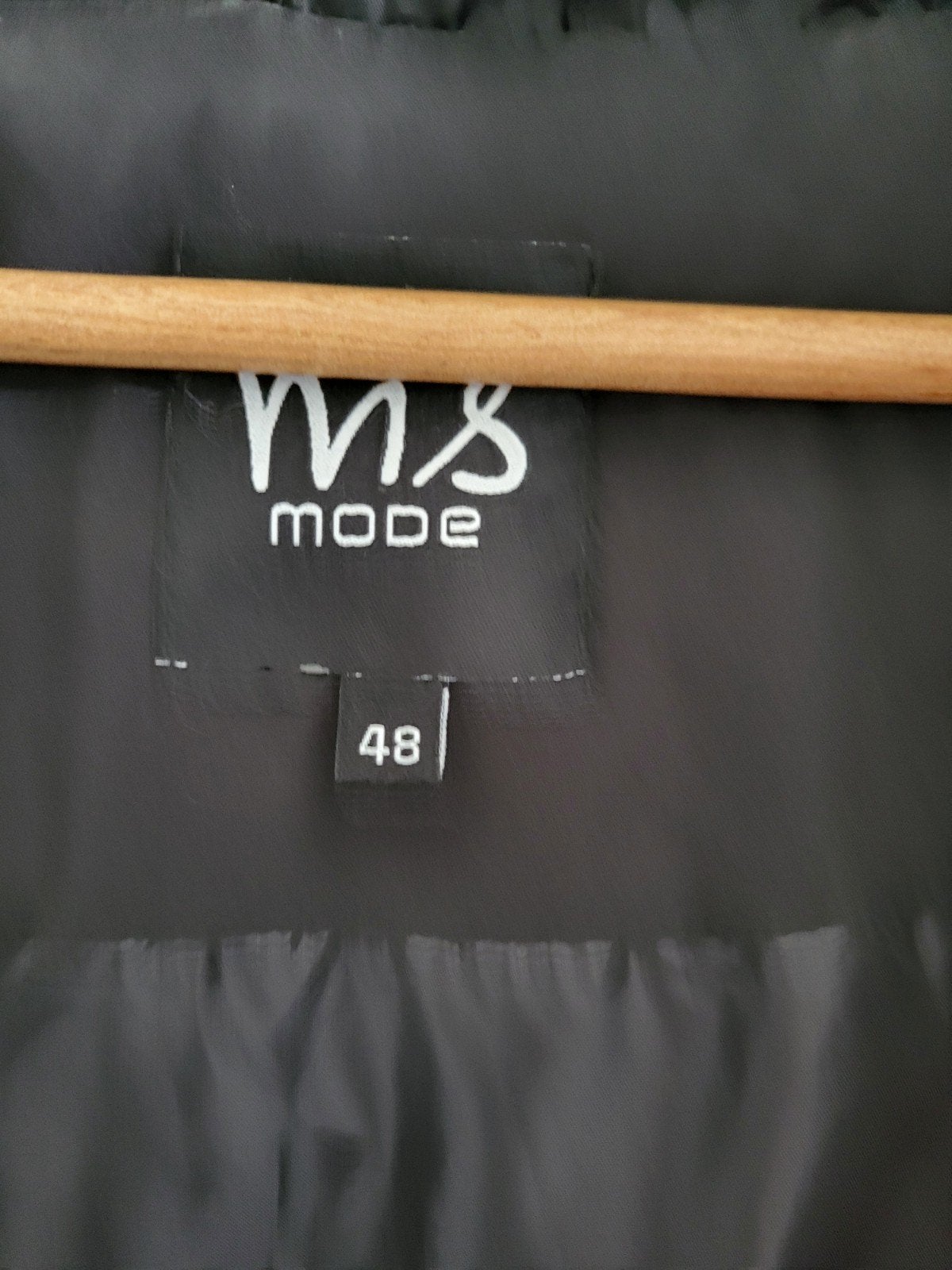 zwarte jas ms mode maat 48 60euro incl verzenden, Verzenden, Zo goed als nieuw, Maat 46/48 (XL) of groter, Zwart