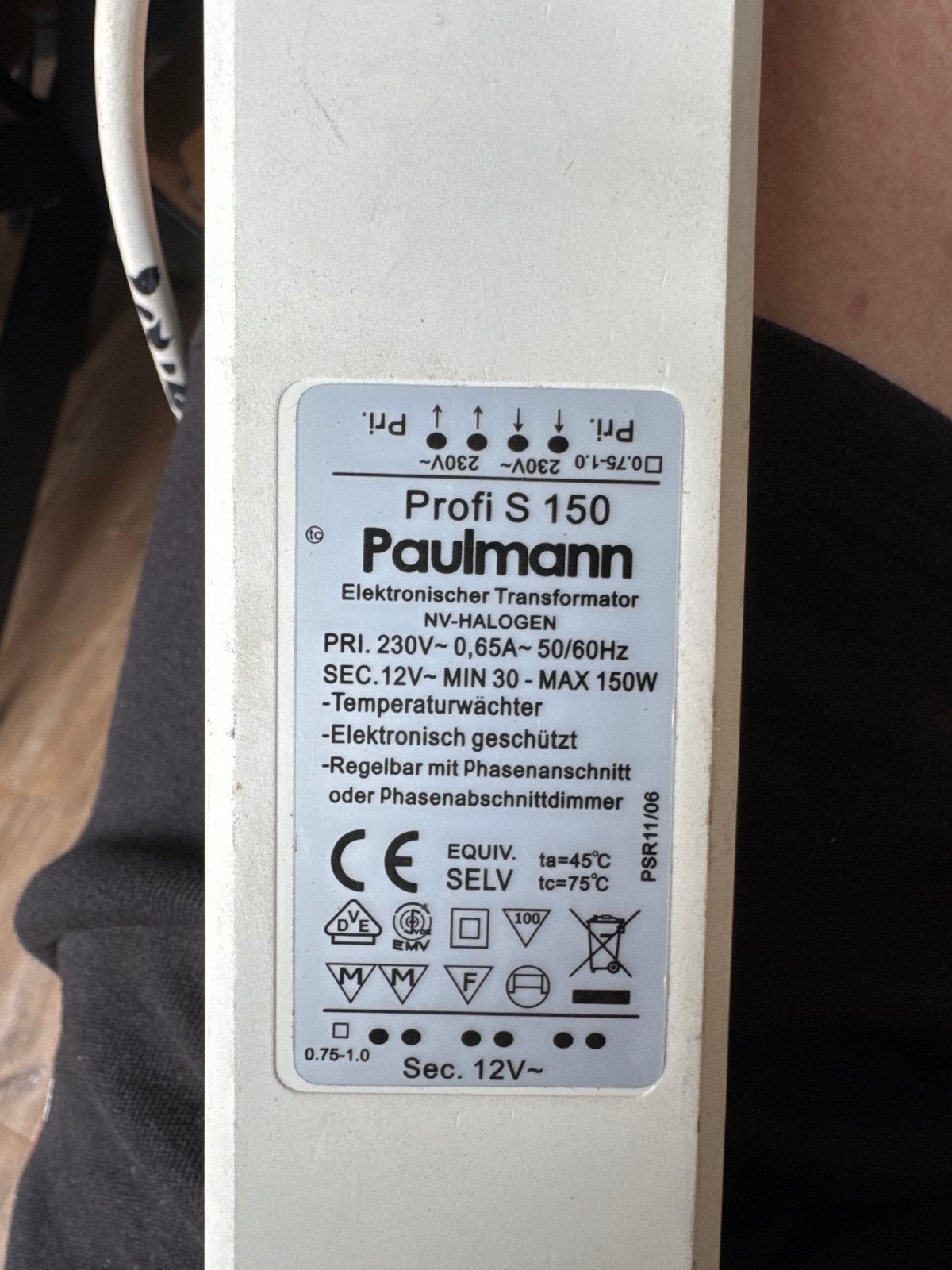 Paulmann Profi S 150 Elektronische Transformator, Dimbaar, Ophalen of Verzenden, Gebruikt, Paulmann