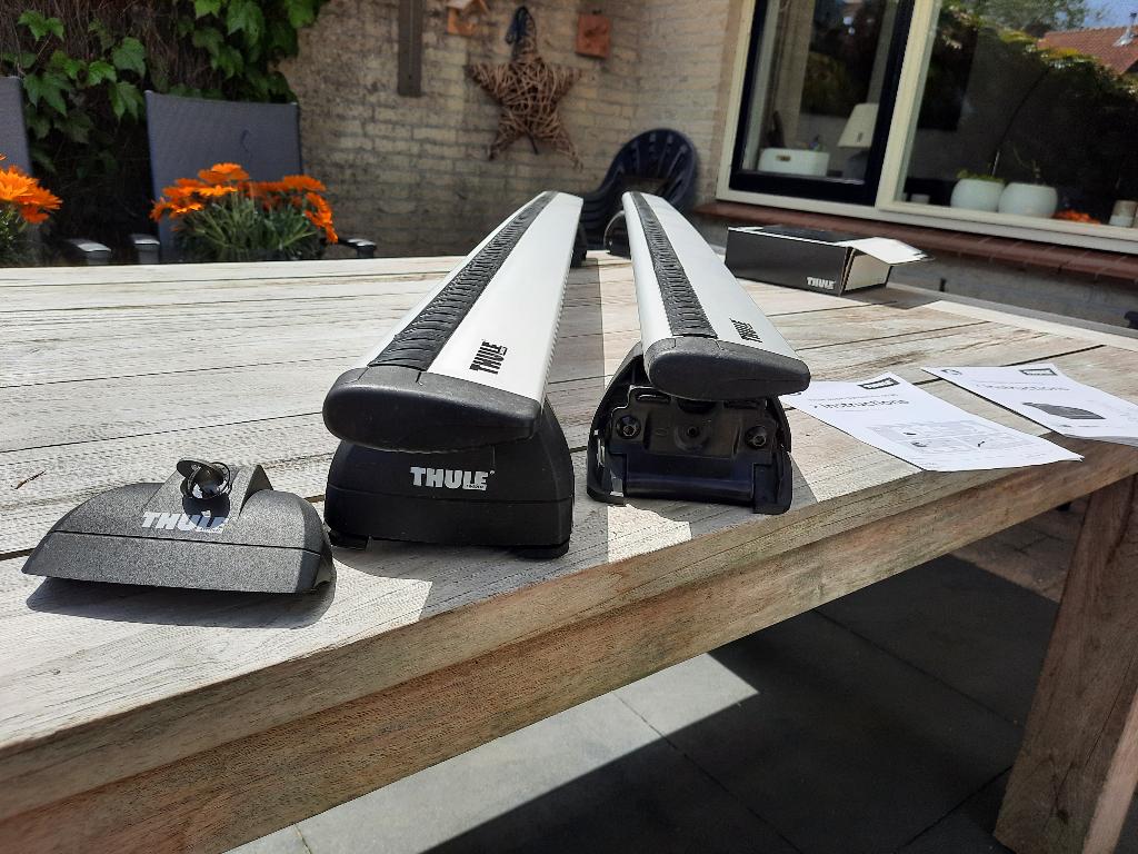 Thule WingBar Evo dakdragers voor Mitsubishi Outlander 2012, Auto diversen, Dakdragers, Ophalen, Gebruikt