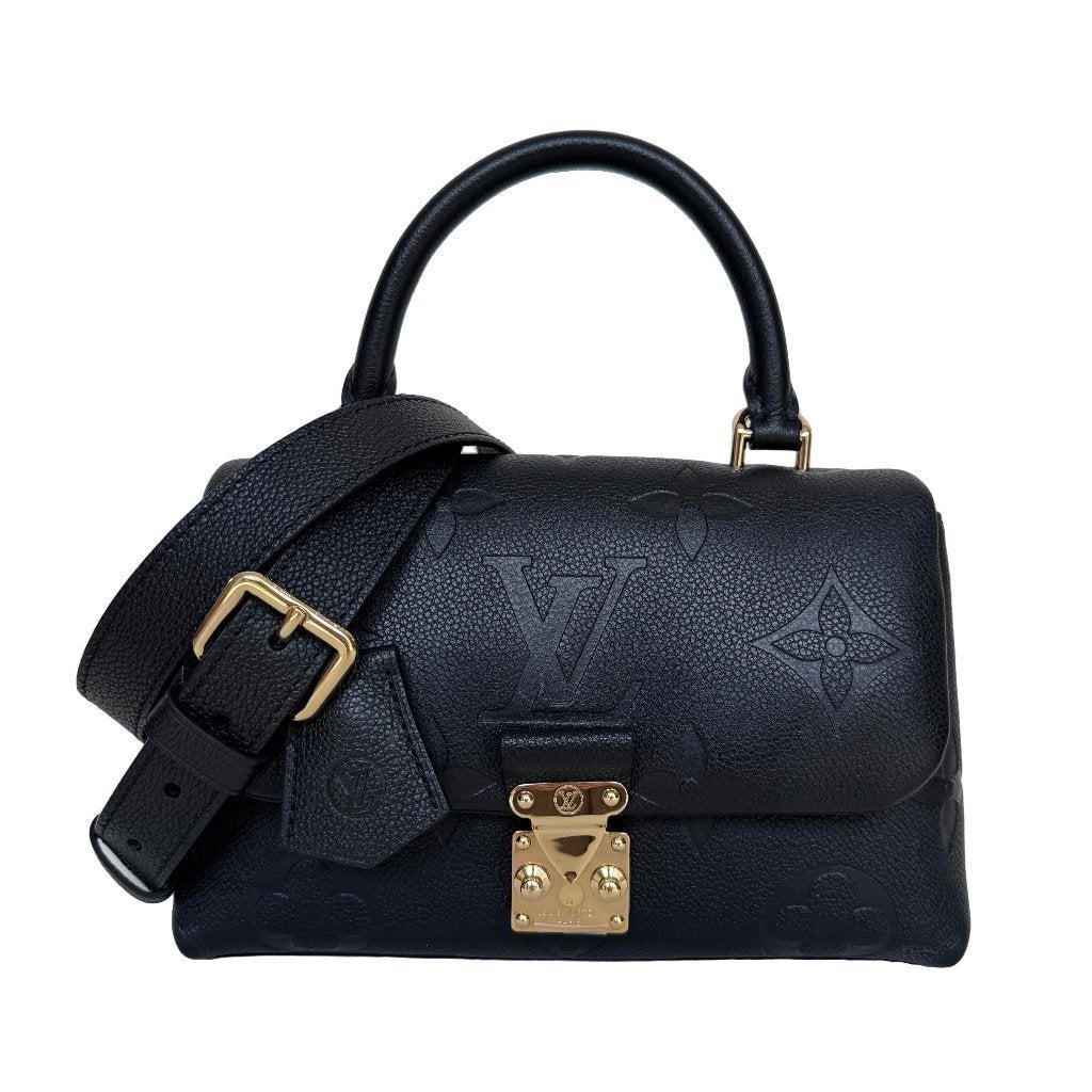 Louis Vuitton Madeleine BB zwart empreinte noir tas LV, Ophalen of Verzenden, Zo goed als nieuw, Blauw