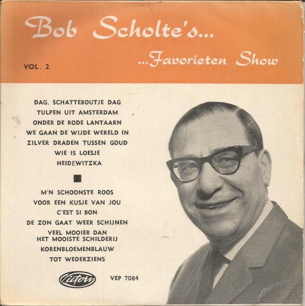 Bob Scholte – Bob Scholte's Favorieten Show Vol. 2, Gebruikt, Fotohoes, 7 inch, Ophalen of Verzenden