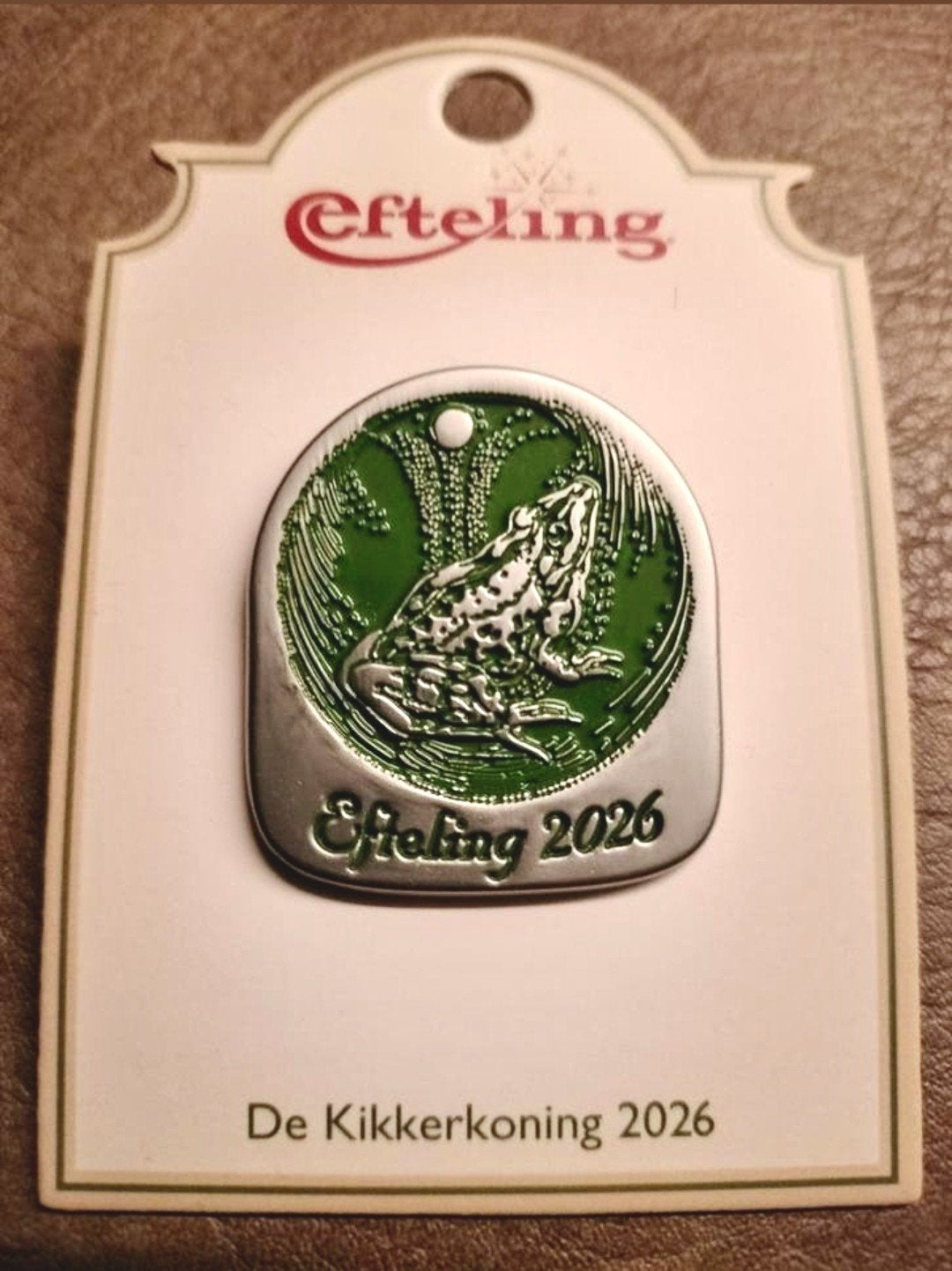 Efteling pin: De Kikkerkoning 2026, Verzenden, Nieuw, Button of Speldje