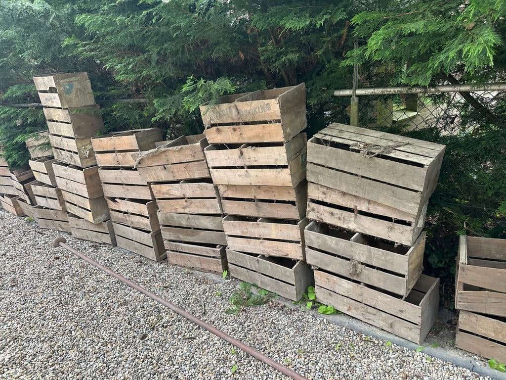 Fruitkisten jaren 50 - Decoratie, Doos, 100 cm of meer, 60 cm of meer, Minder dan 35 cm