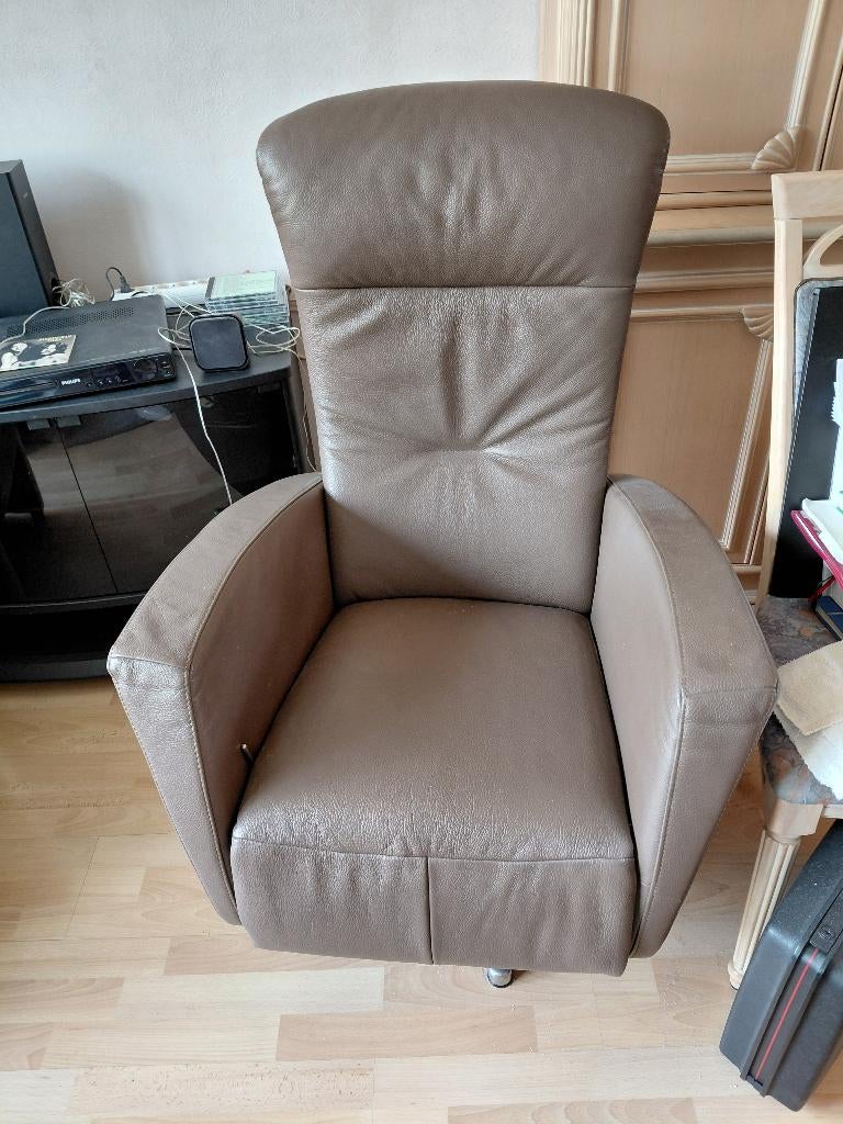 Prima Relax stoel, Gebruikt, Minder dan 75 cm, Leer, Ophalen of Verzenden