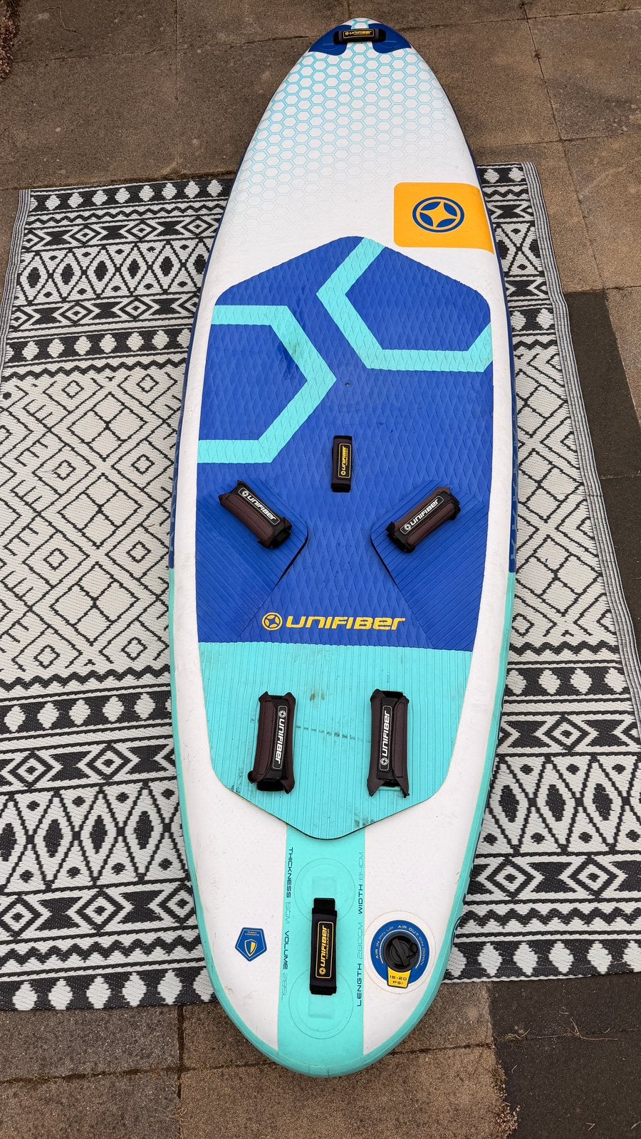 Unifiber RPM iWindsurf 280 FCD, Watersport en Boten, Ophalen of Verzenden, Zo goed als nieuw, Complete set