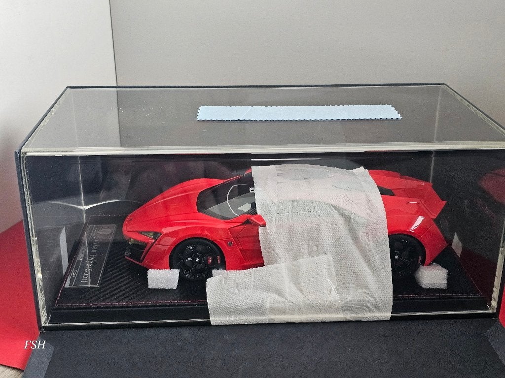 FrontiArt / W Motors, Lykan Hypersport, Pearl Red.  TOPMODEL, Ophalen of Verzenden, Zo goed als nieuw, Auto, Overige merken