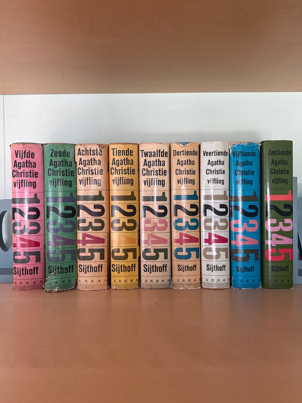 Agatha Christie Vijfling Serie - 9 Boeken (5e, 6e, 8e met ja, Boeken, Ophalen of Verzenden, Gelezen