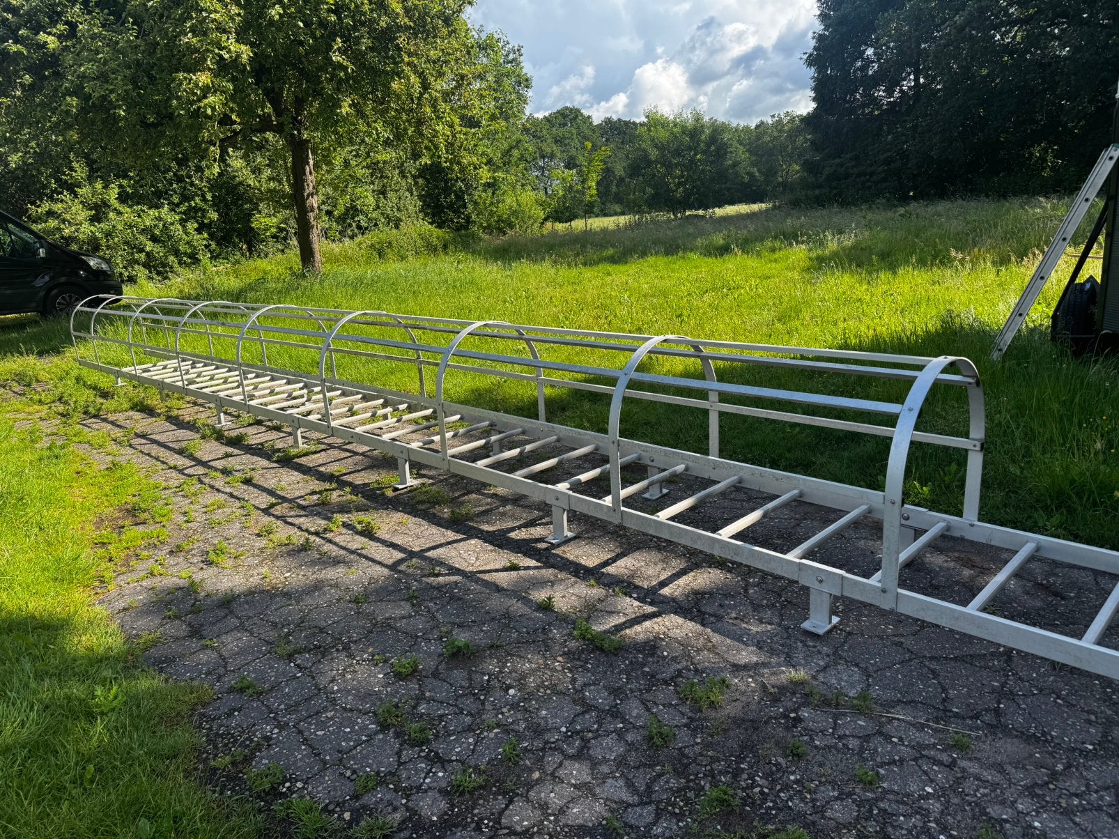 Vluchtlader brandlader kooilader 11 meter goede staat, Doe-het-zelf en Verbouw, Ladders en Trappen, Ophalen, Zo goed als nieuw