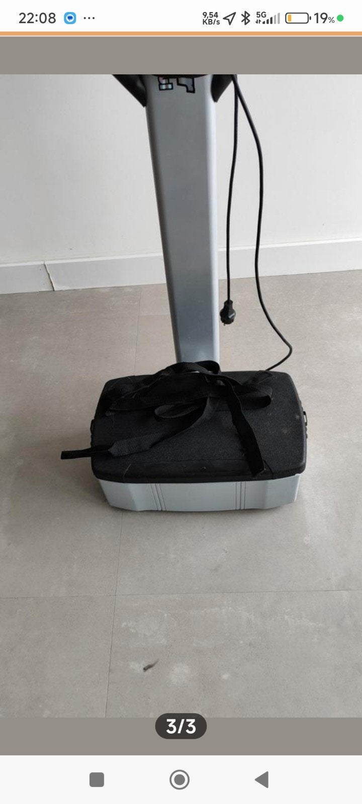 Trilplaat fitnessapparaat, Sport en Fitness, Fitnessapparatuur, Gebruikt, Trilplaat, Armen, Benen, Buik, Rug, Metaal, Ophalen of Verzenden