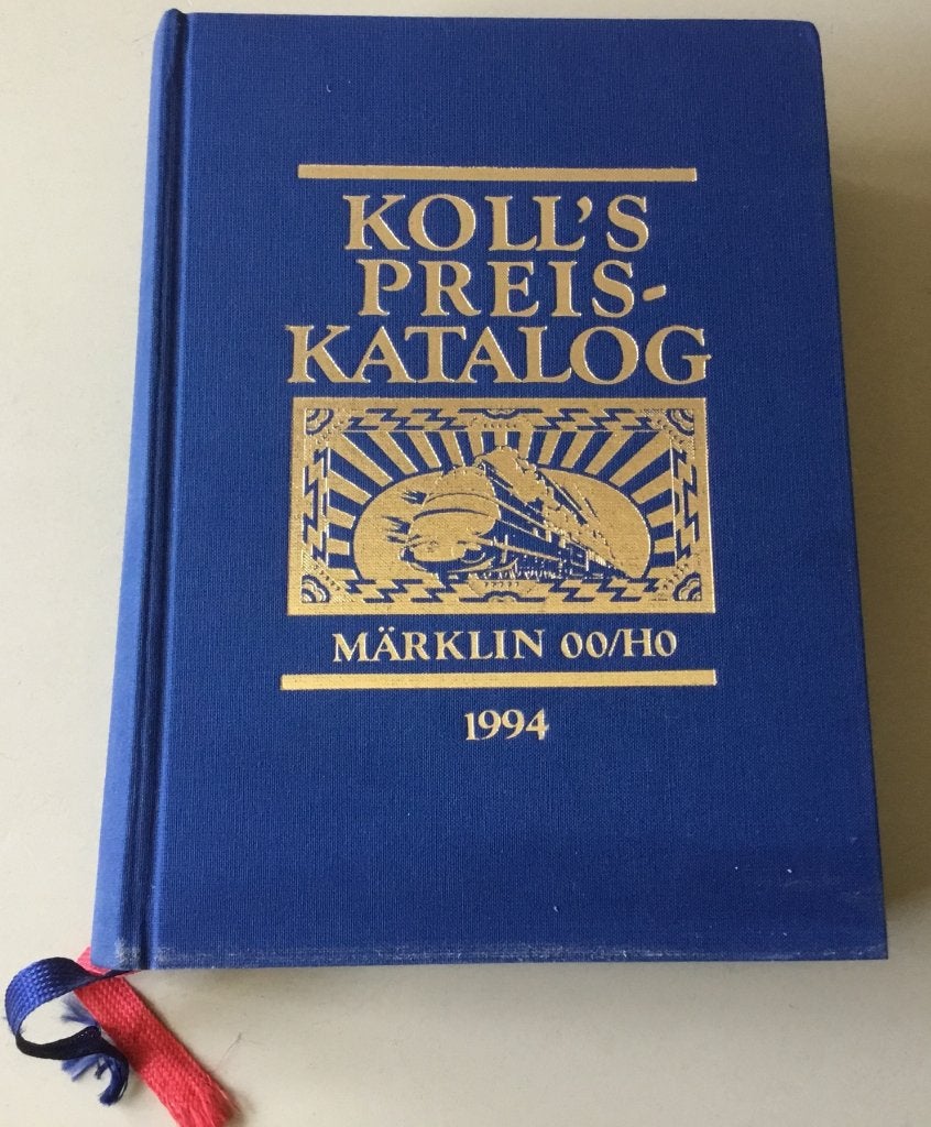 Märklin H0 Koll's Prijscatalogus 1994 gebonden editie 1104 b, Wisselstroom, Zo goed als nieuw, Märklin, Boek, Tijdschrift of Catalogus