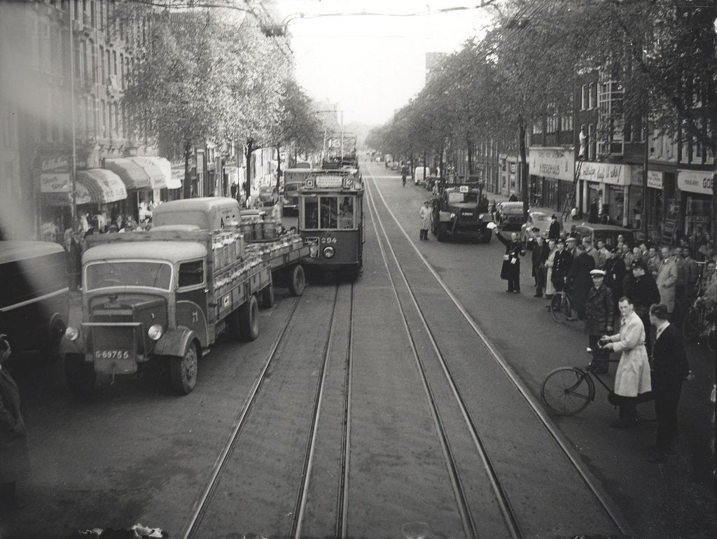 Vervoer-beroepen-Foto-O-386    Repro-Amsterdam-Rozengracht, Verzamelen, Verzenden, 1980 tot heden, Zo goed als nieuw, Overige onderwerpen