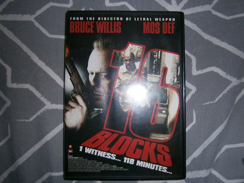 16 Blocks (met Bruce Willis en Mos Def) in uitstekende staat, Ophalen, Engels, Vanaf 16 jaar, Actiethriller