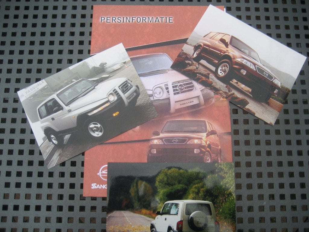SsangYong Musso en Korando persmap (jan. 1999), Ophalen of Verzenden, Nieuw, Overige merken