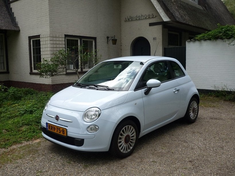 Fiat 500 1.4 16v 2009 Blauw 17.000 km! 1e eigenaar Uniek!, Voorwielaandrijving, Stof, 4 cilinders, 905 kg