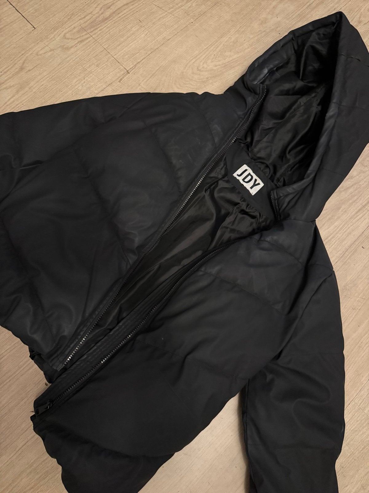Zwarte JDY Puffer Jas - Maat M, Ophalen of Verzenden, Zo goed als nieuw, Maat 38/40 (M), Zwart