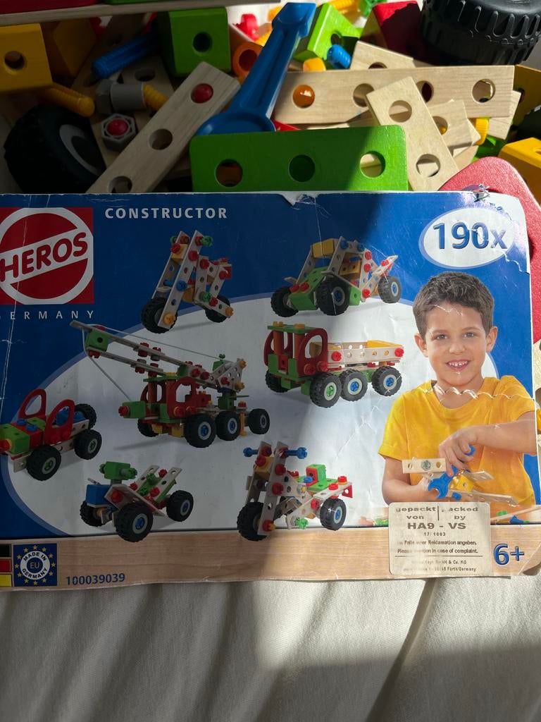 HEROS Constructor Bouwset Houten Constructie Speelgoed, Ophalen of Verzenden, Gebruikt, Overige merken