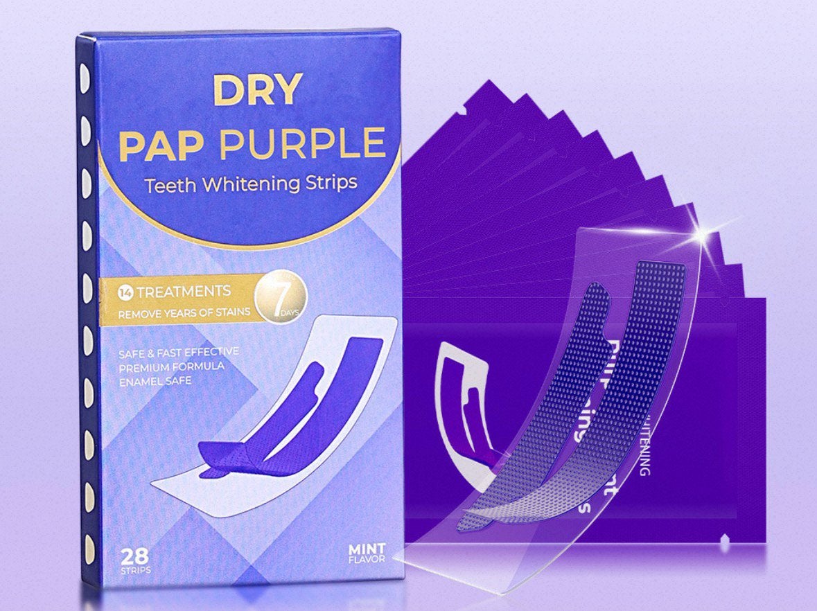 DRY PAP Purple Tandbleek Strips - Veilige en Effectief, Ophalen of Verzenden, Nieuw, Gehele gezicht, Verzorging
