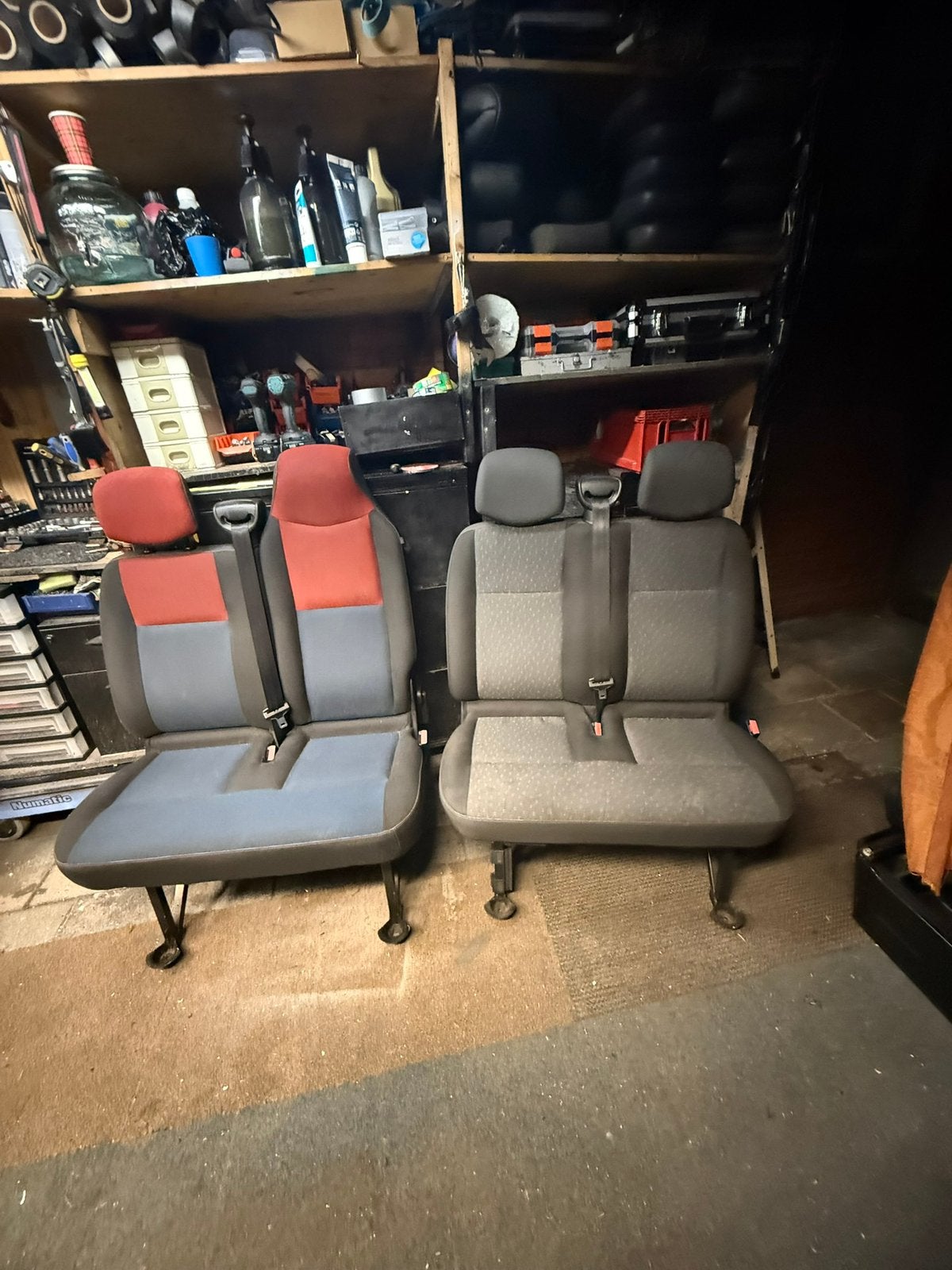 2 bijrijdersbanken voor Renault master opel movano nissan n4, Auto-onderdelen, Ophalen, Gebruikt, Renault