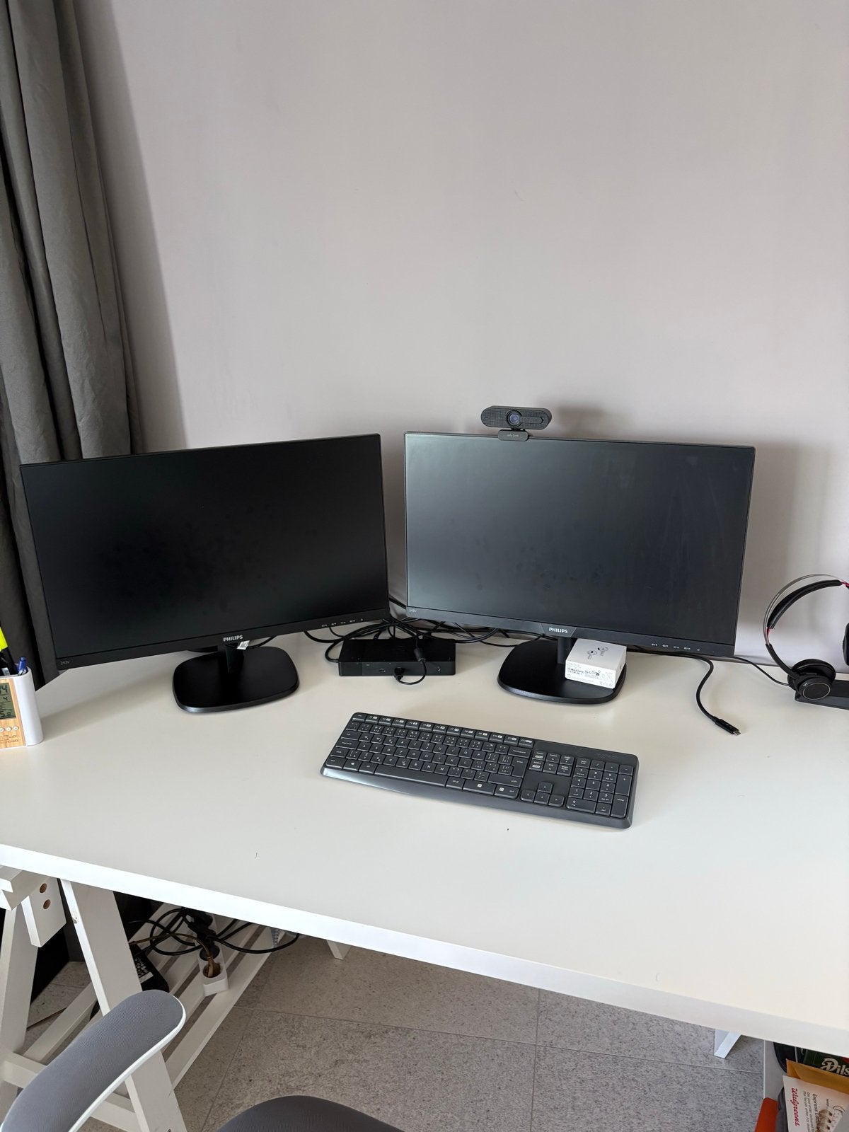 Philips 243V7Q Full HD 2 Monitors - Zo goed als nieuw, Computers en Software, Monitoren, Ophalen, HDMI, IPS, Kantelbaar