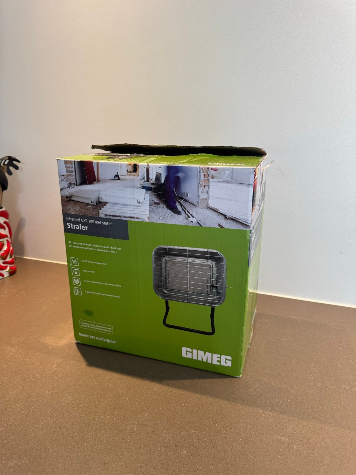 Gimeg Infrarood Strater met Statief - Nieuw in Doos, Doe-het-zelf en Verbouw, Verwarming en Radiatoren, Ophalen, 30 tot 80 cm