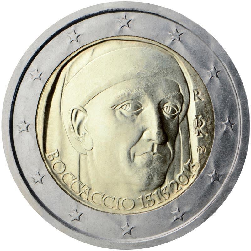 2 euro Italie 2013 - Boccaccio (UNC), Postzegels en Munten, Ophalen of Verzenden, Italië, 2 euro, Losse munt