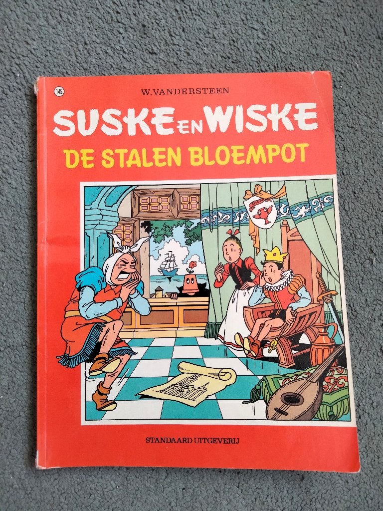 Suske en Wiske - De Stalen Bloempot (nr. 145), W. Vandersteen, Eén stripboek, Ophalen, Gelezen