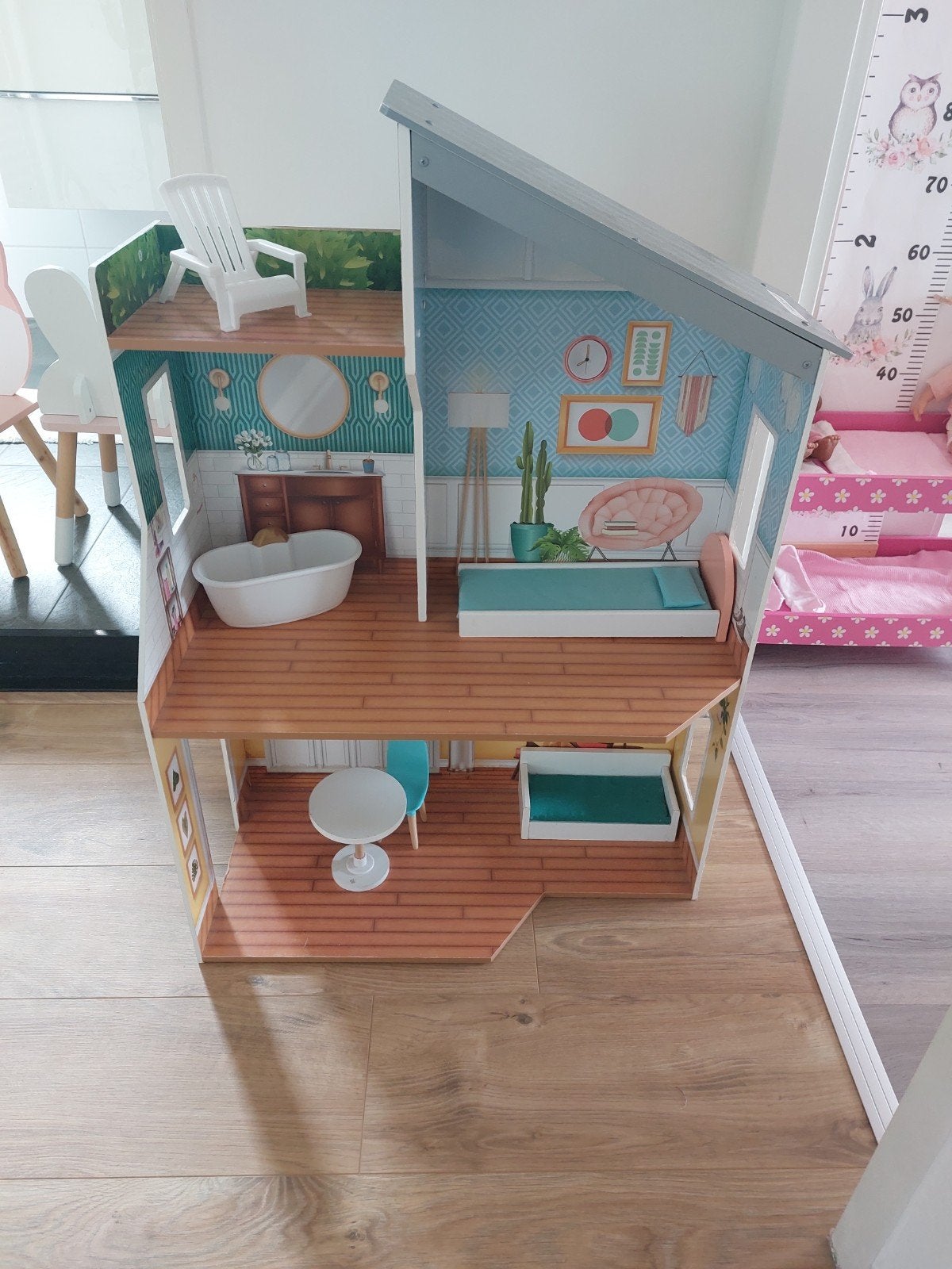 Barbie Poppenhuis met Meubels, Kinderen en Baby's, Ophalen of Verzenden, Gebruikt, Poppenhuis