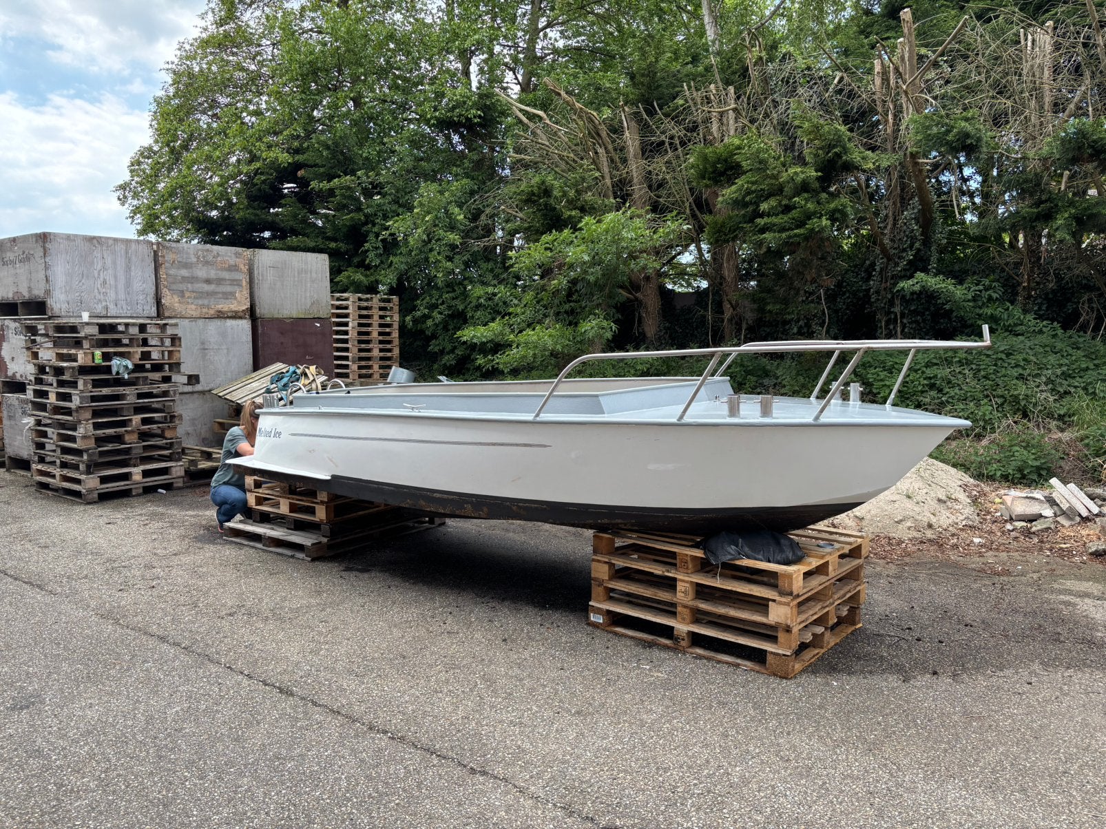 Sloep cruiser staal, 7 persoons, Yamaha 4pk 4 takt, Overige merken, Binnenboordmotor, 1 cm, 4 pk