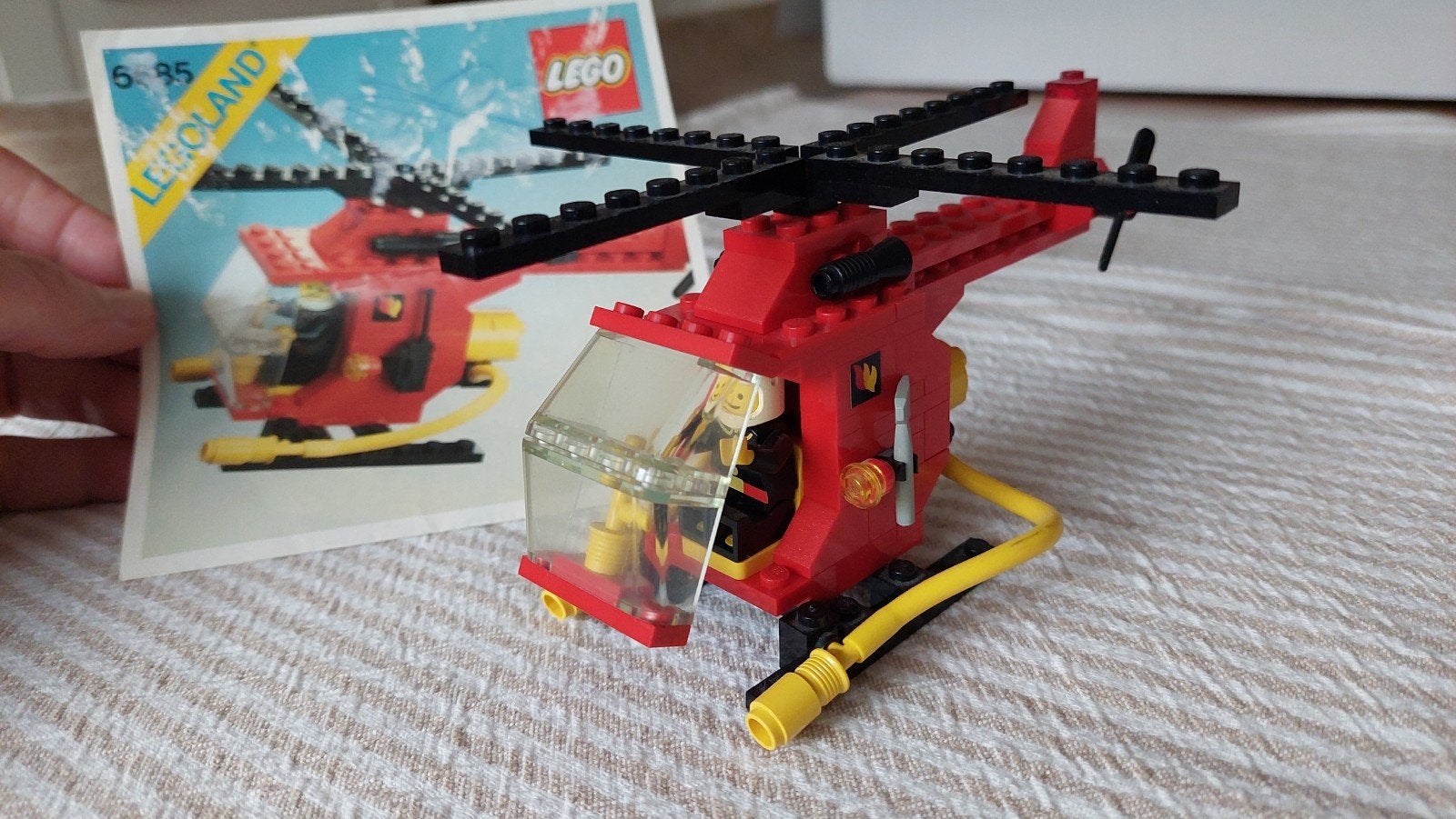 Lego Legoland Helikopter 6685 - Vintage Brandweer, Gebruikt, Lego, Inclusief instructies, Ophalen of Verzenden