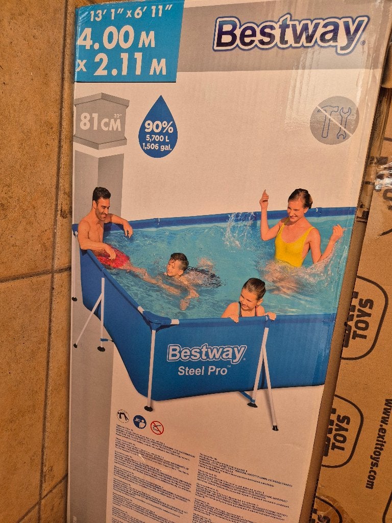 Zwembad bestway 4.002.110.81, Tuin en Terras, Zwembaden, Ophalen, Gebruikt, 200 tot 300 cm, 80 tot 120 cm