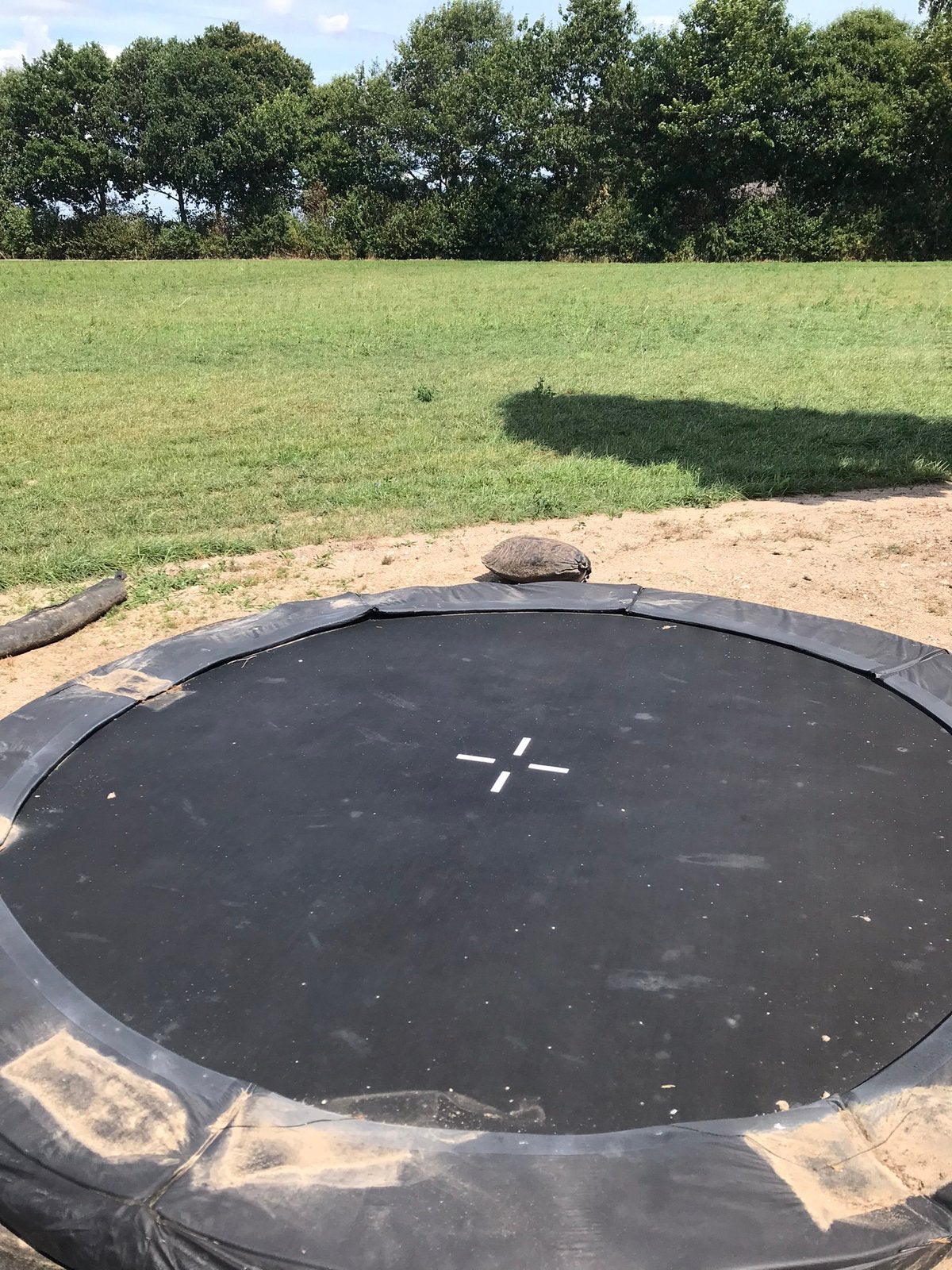 Te koop Trampoline, Kinderen en Baby's, Speelgoed | Buiten | Trampolines, Ophalen, Gebruikt