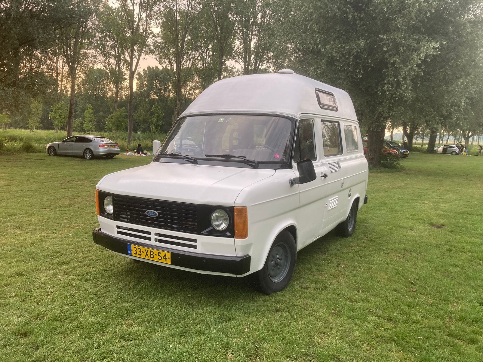 Ford Transit mk2 automaat camper belastingvrij, Blauw, 511 kg, Particulier, Sedan