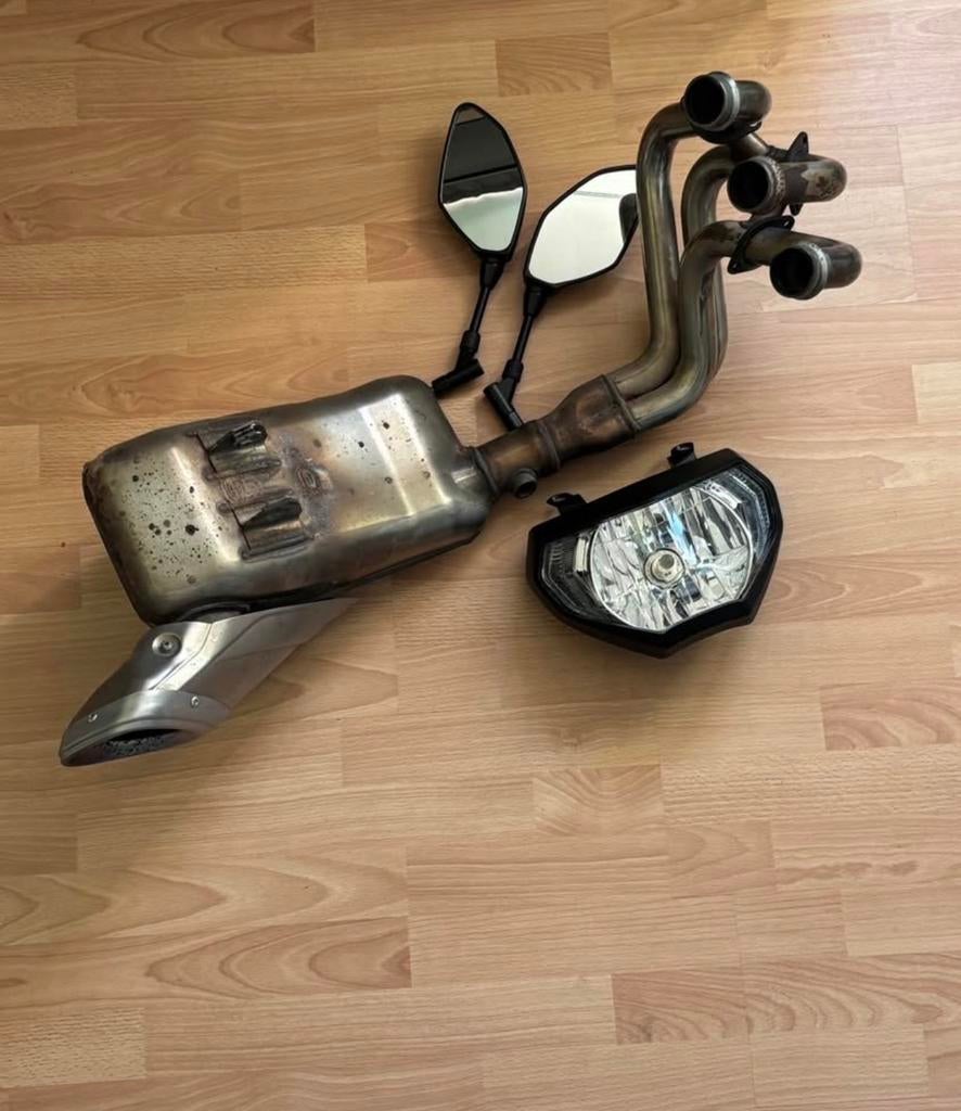 MT09 uitlaat 3-cilinder, Ophalen of Verzenden, Gebruikt