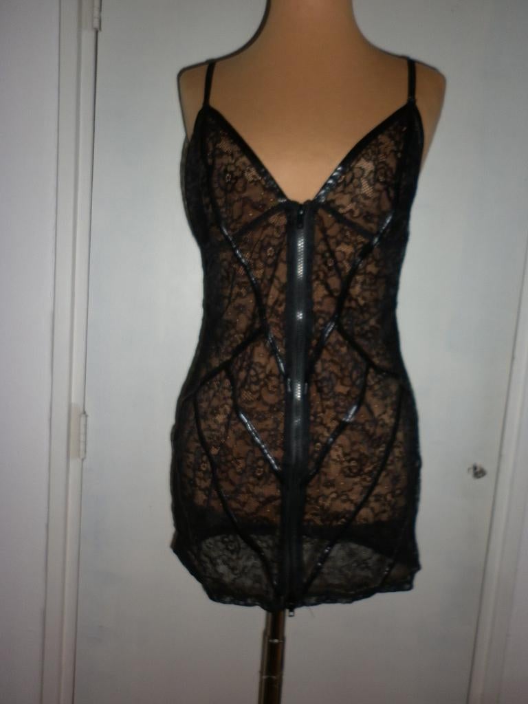 slipdress maat  large  merk :  Coltell, Kleding | Dames, Verzenden, Zwart, Overige typen