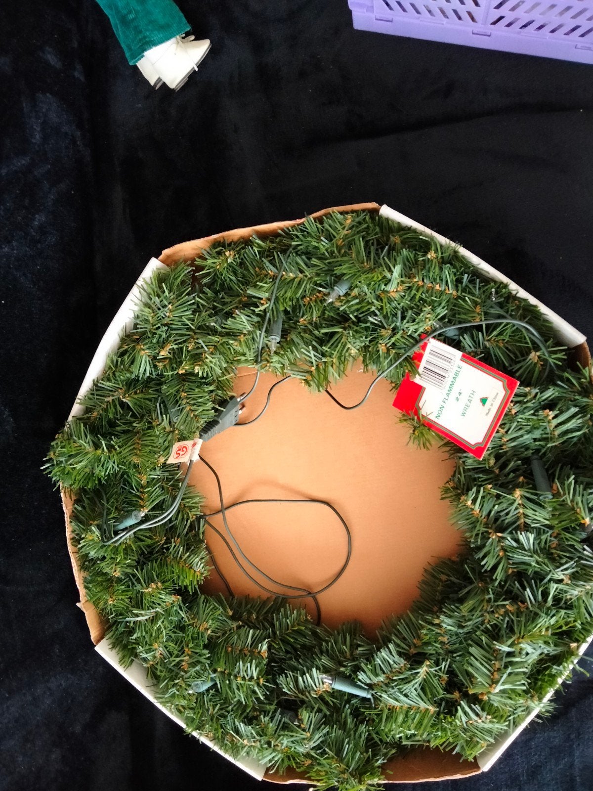 kerstkrans met verlichting, Ophalen of Verzenden