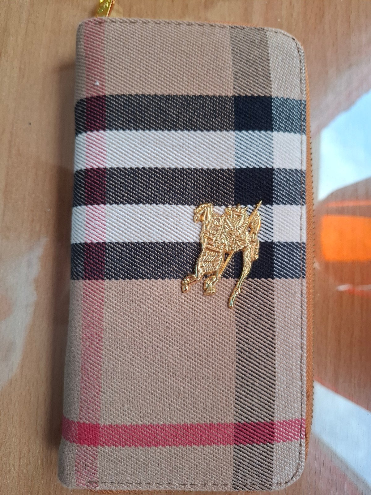 Burberry Portemonnee Bruin - 21x10 cm, Sieraden, Tassen en Uiterlijk, Portemonnees, Verzenden, Zo goed als nieuw, Bruin, Overige merken