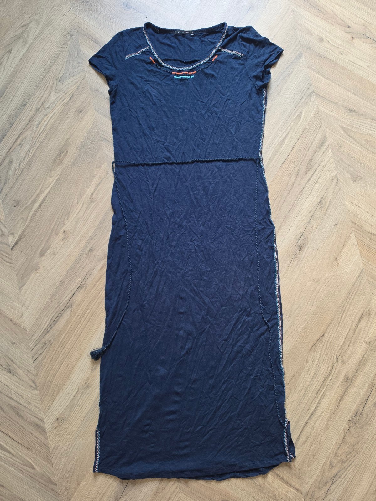 lange blauwe zomerse jurk van expresso maat L, Maat 42/44 (L), Ophalen of Verzenden, Zo goed als nieuw, Expresso