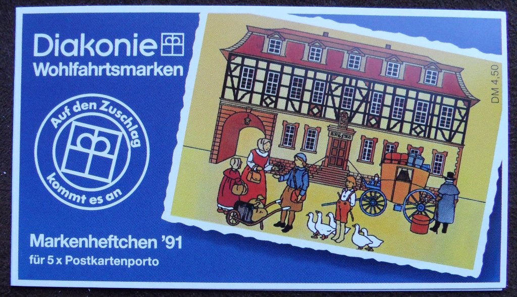 Postzegelboekje Duitsland – Diakonie hulpverlening 1991 DB, Postzegels en Munten, Ophalen of Verzenden, 1990 tot heden, Postfris