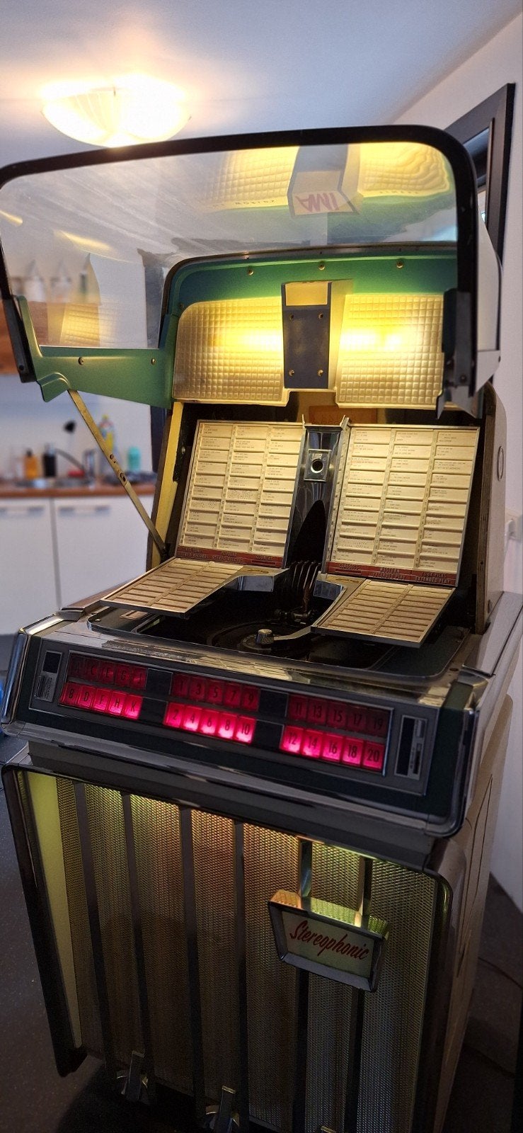 Jubox Ami Stereophonic model jaj 200, Verzamelen, Ophalen, Gebruikt, 1950 tot 1960, Ami