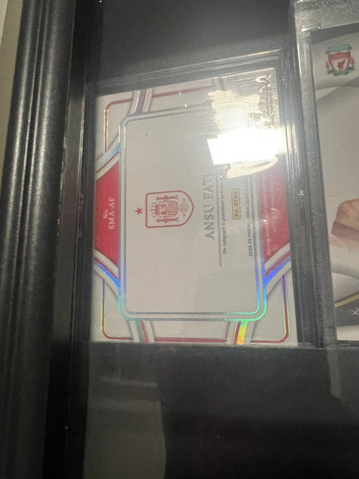 Ansu fati booklet /99 en bradley barcola patch suto /25, Ophalen of Verzenden, Buitenlandse clubs