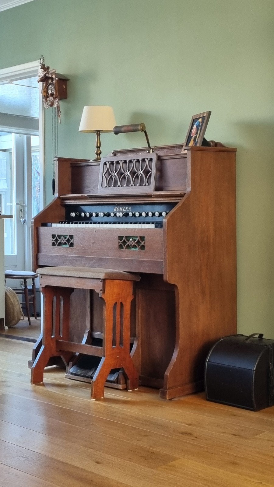 Köhler harmonium, Muziek en Instrumenten, Orgels, Ophalen, Gebruikt, 1 klavier, Harmonium