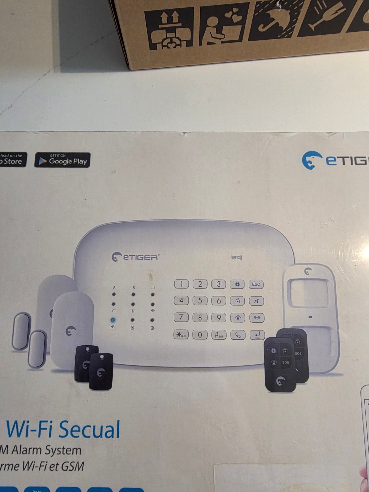 eTIGER S5 Sim Wi-Fi Secual Alarm Systeem - Nieuw, Doe-het-zelf en Verbouw, Alarmsystemen, Ophalen of Verzenden