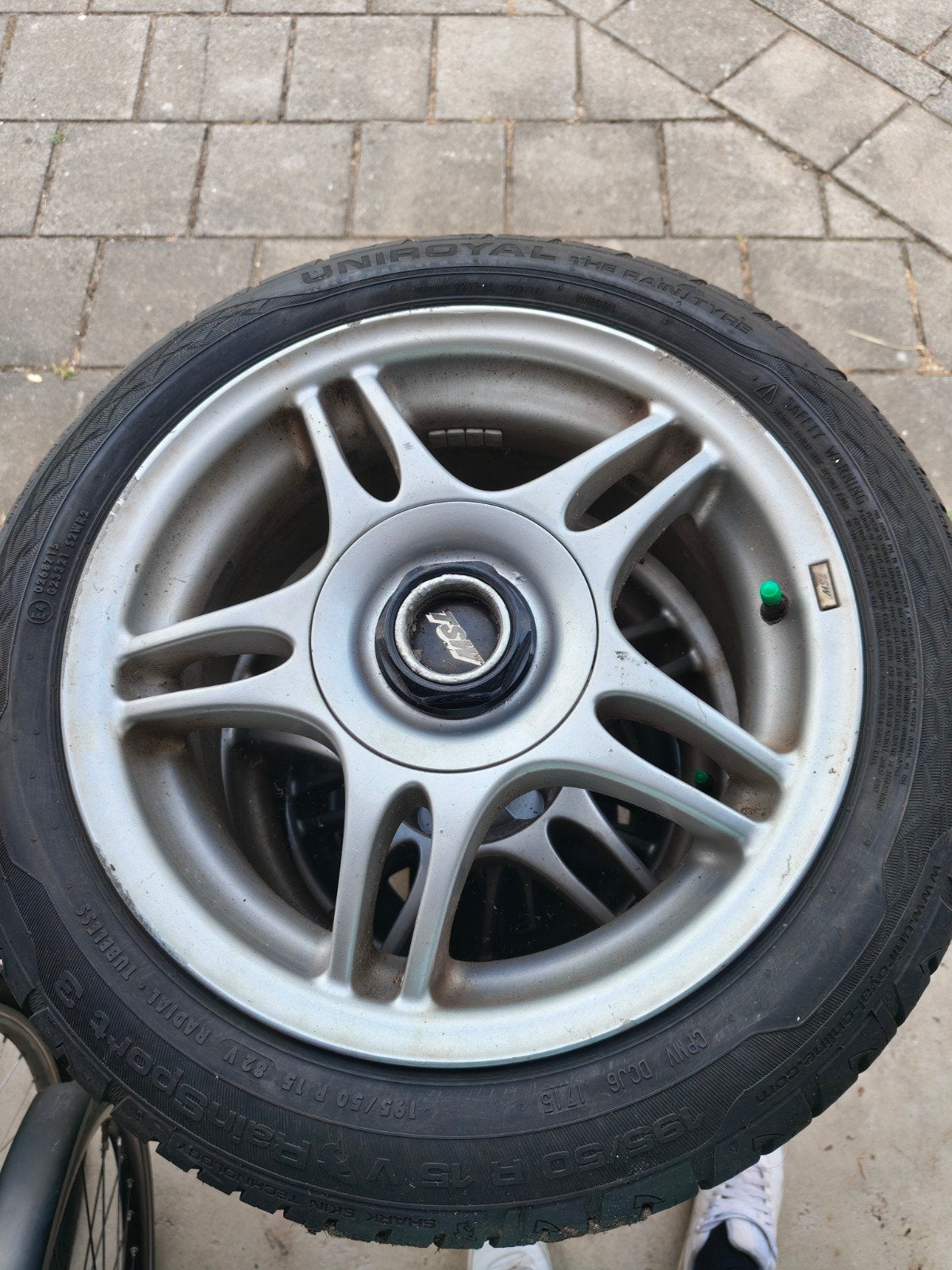 Retro 15 inch TSW velgen met banden, Ophalen, Gebruikt, 15 inch, 195 mm