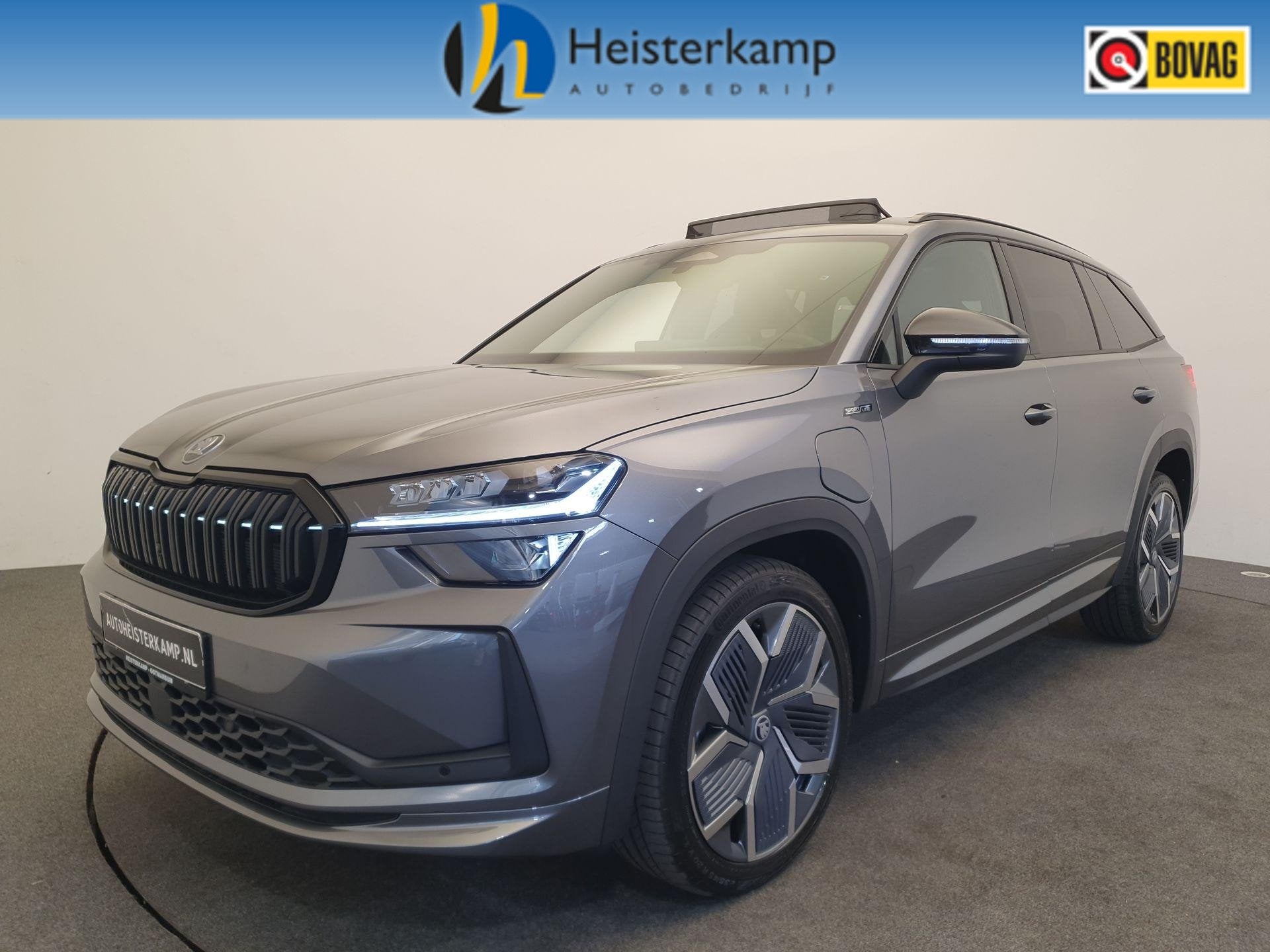 SKODA Kodiaq 1.5 TSI PHEV DSG/AUT 204pk Sportline Business W, Auto's, 12 maanden, Zwart, 4 cilinders, 26 kWh