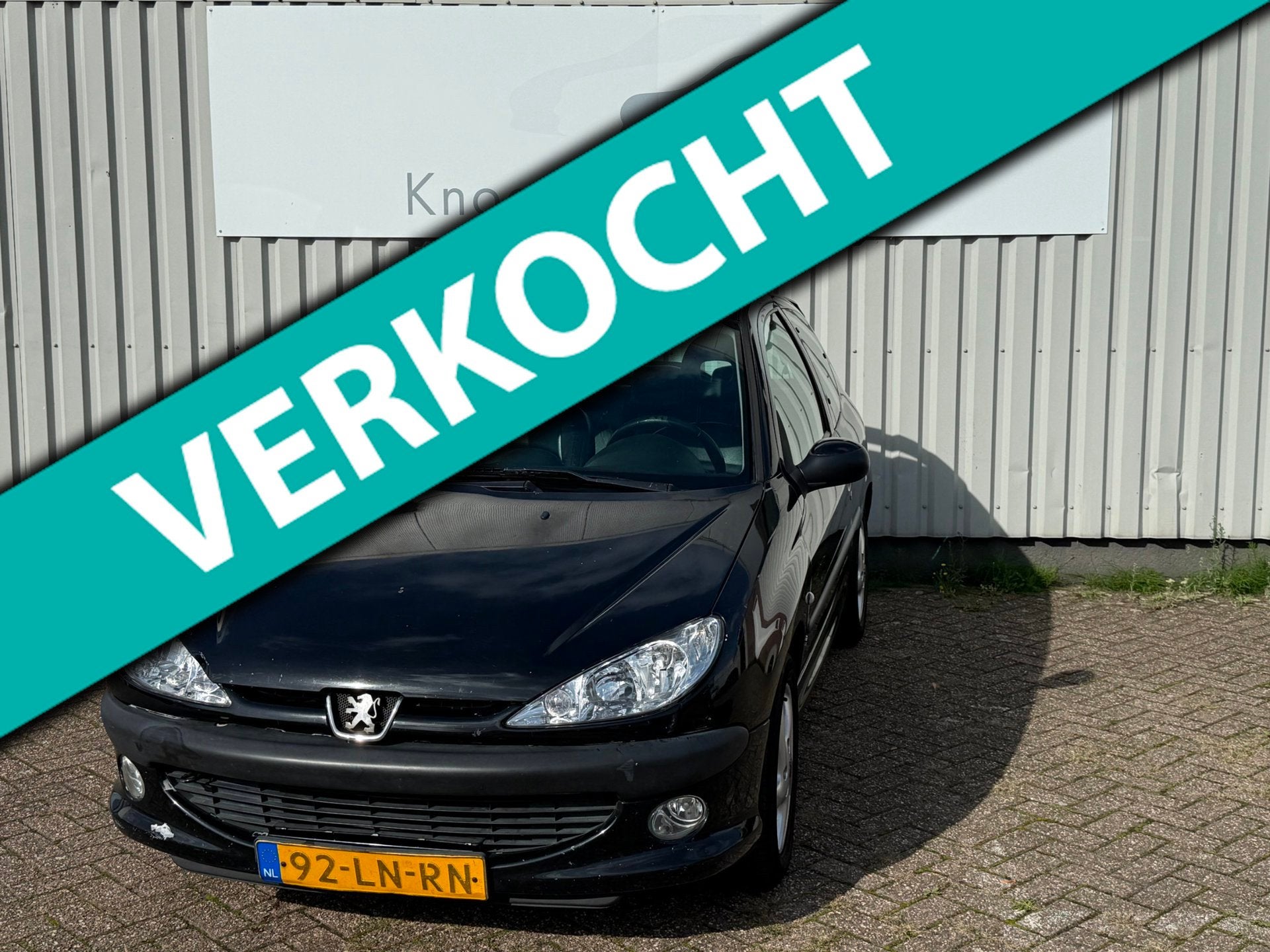 Peugeot 206 1.6-16V XS Premium leder bekleed, Auto's, Voorwielaandrijving, Zwart, Zwart, Bedrijf