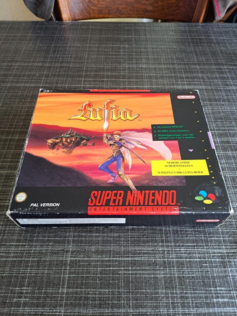 Lufia Big Box Compleet SNES - Zeldzaam RPG Avontuur, Spelcomputers en Games, Games | Nintendo Super NES, Gebruikt, 1 speler, Ophalen of Verzenden