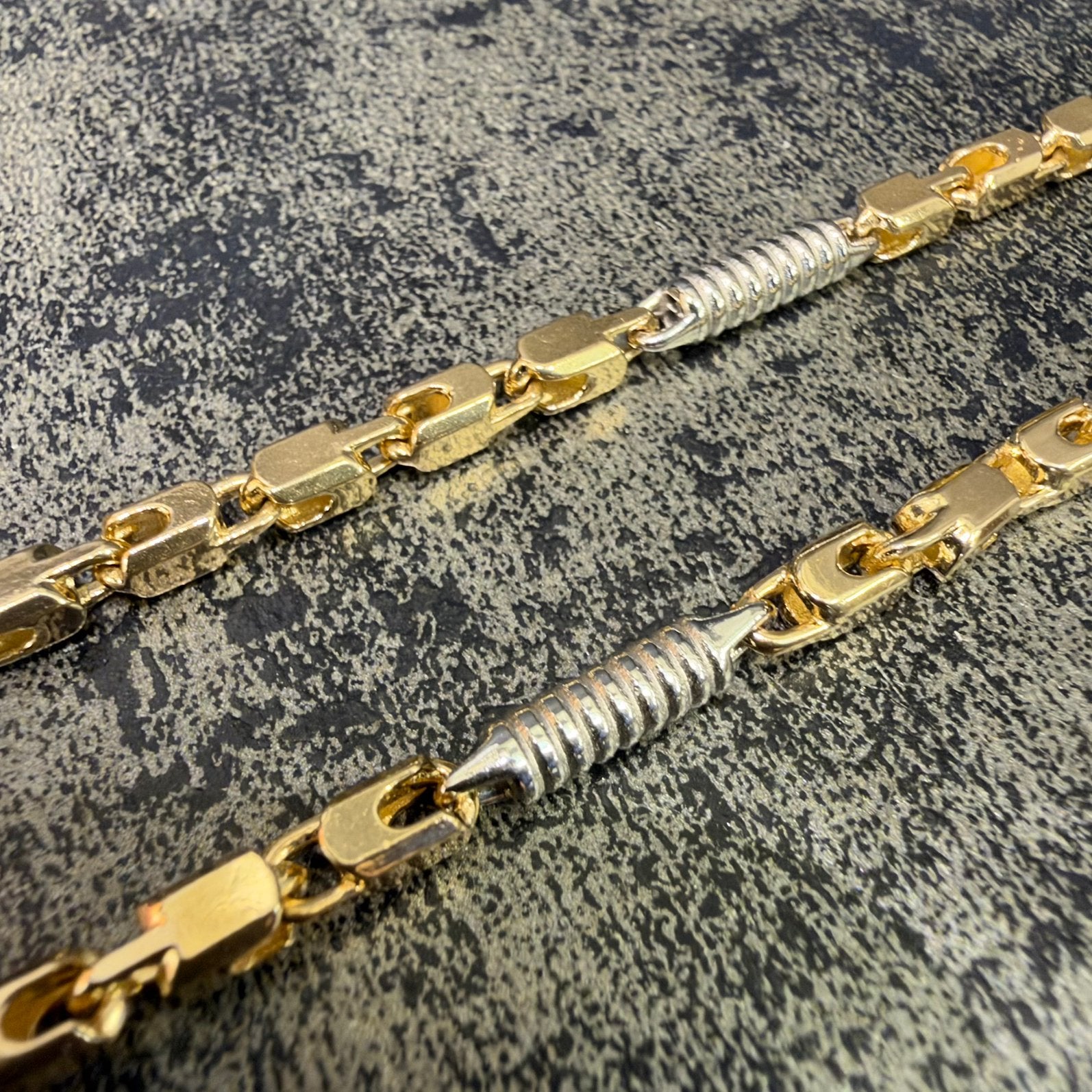 14k gouden ketting monte carlo schakel massief goud, Sieraden, Tassen en Uiterlijk, Ophalen of Verzenden, Zo goed als nieuw, Goud